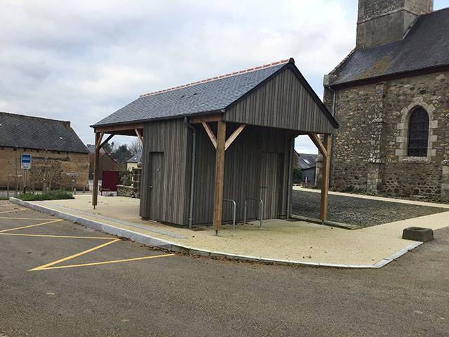 Carport bois près de Dinard